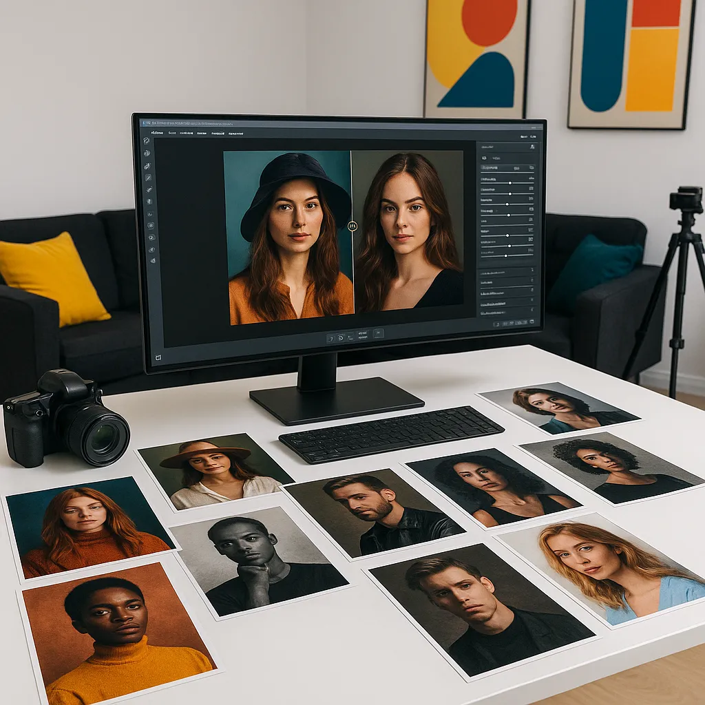 Photo editing demonstration